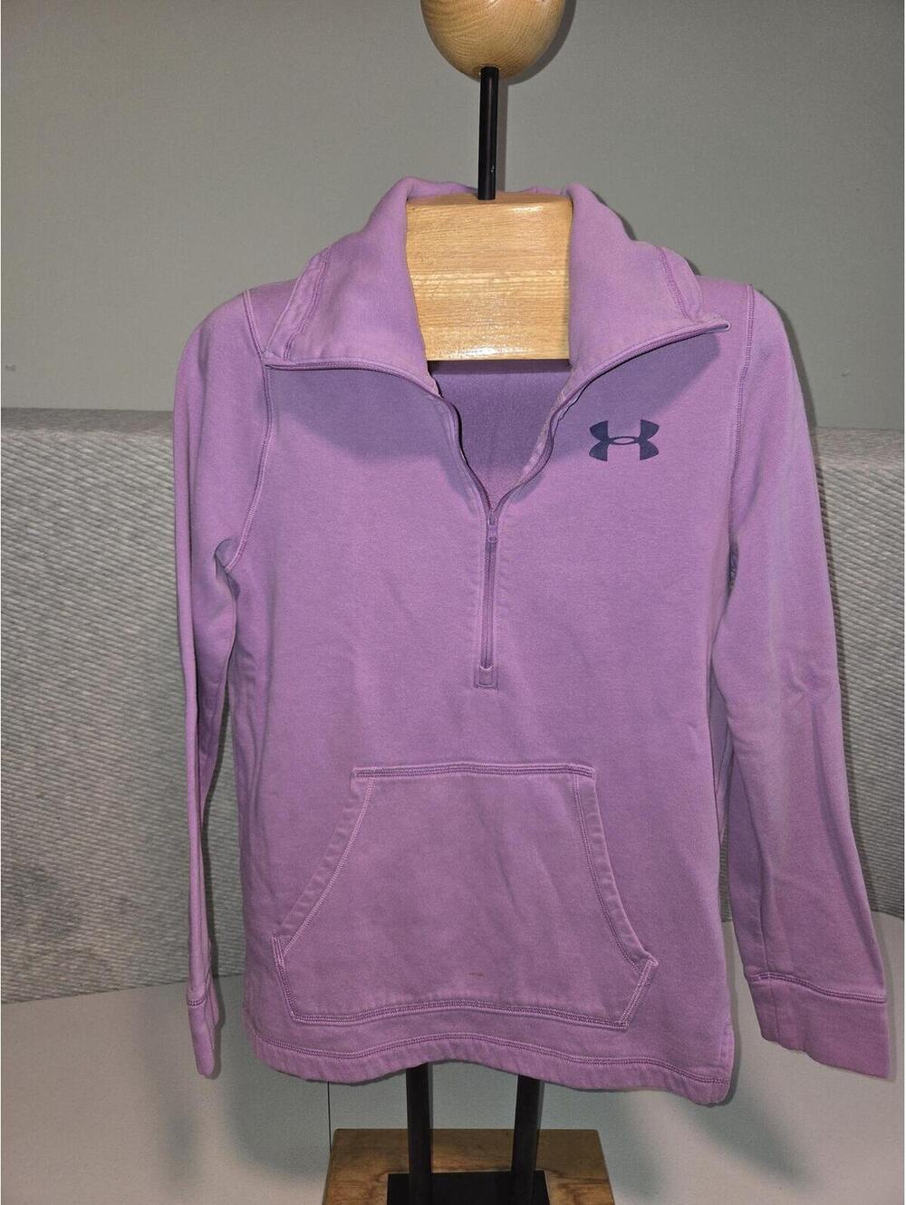 Under Armour Women's Purple Half-Zip Pullover Sweatshirt Size Small
